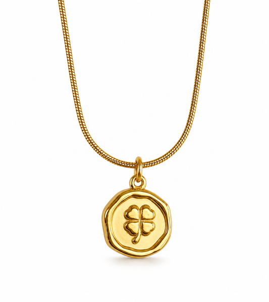 CADENA TREBOL DORADO