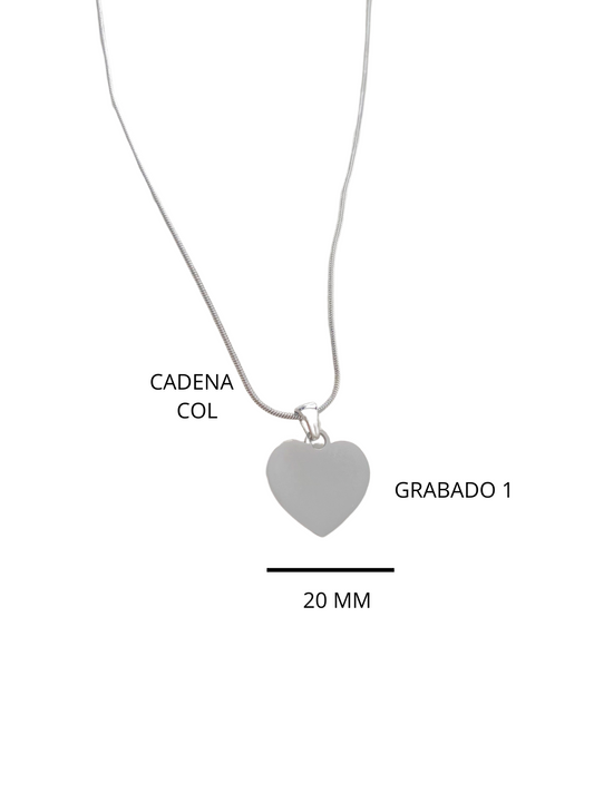 COLLAR CORAZÓN II PERSONALIZADO