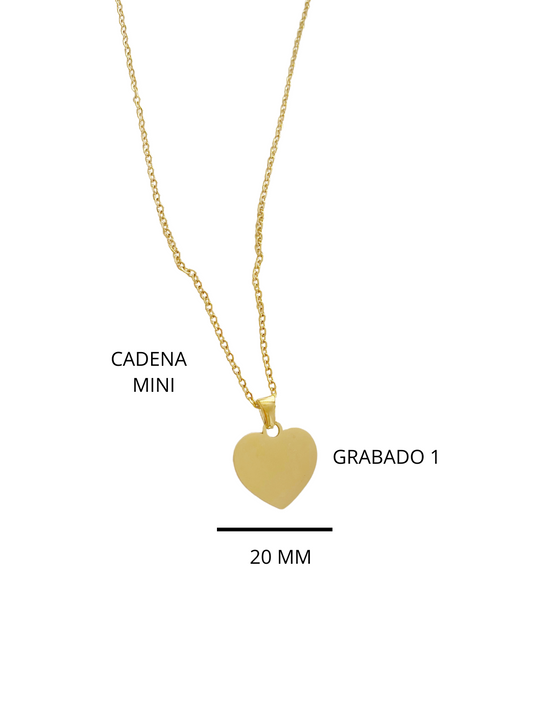 COLLAR CORAZÓN II PERSONALIZADO