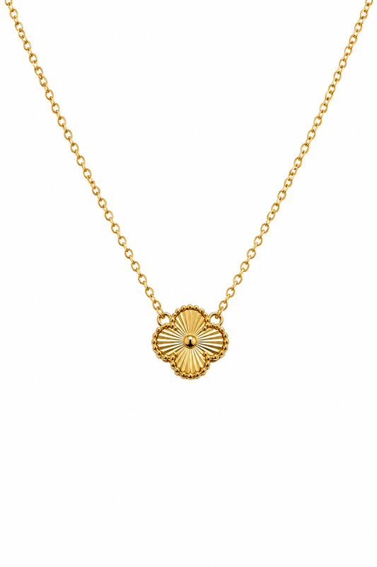 COLLAR TRÉBOL DORADO