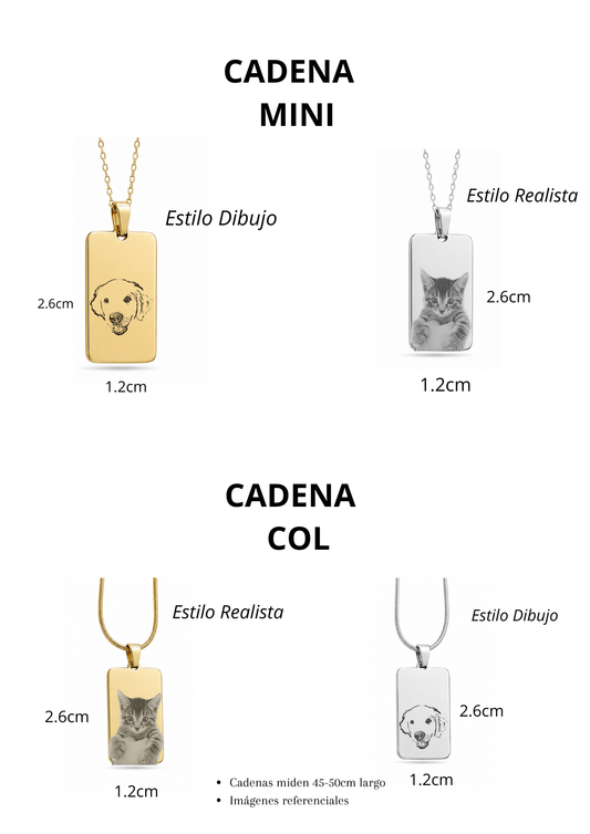 COLLAR RECTANGULAR PERSONALIZADO