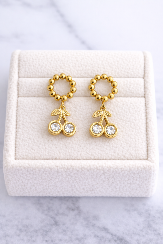 AROS CEREZA  DORADO