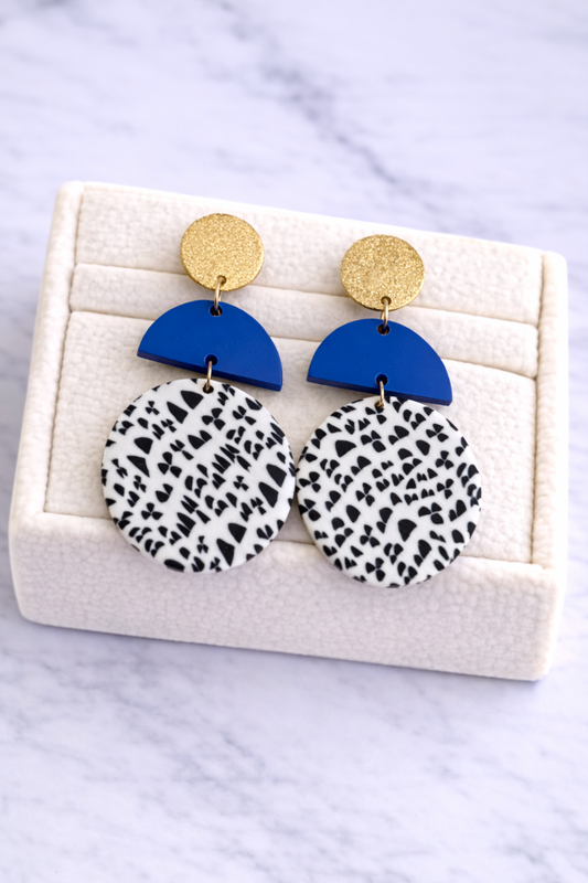 AROS TRIBAL MIX AZUL NEGRO