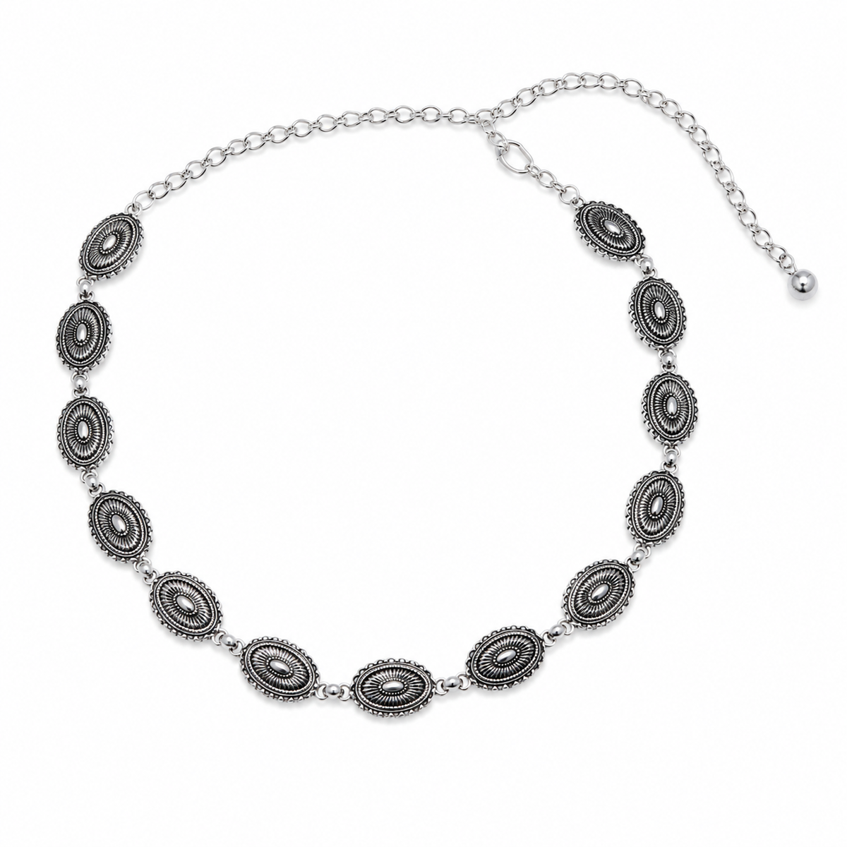 CINTURÓN CADENA BOHO II PLATEADO
