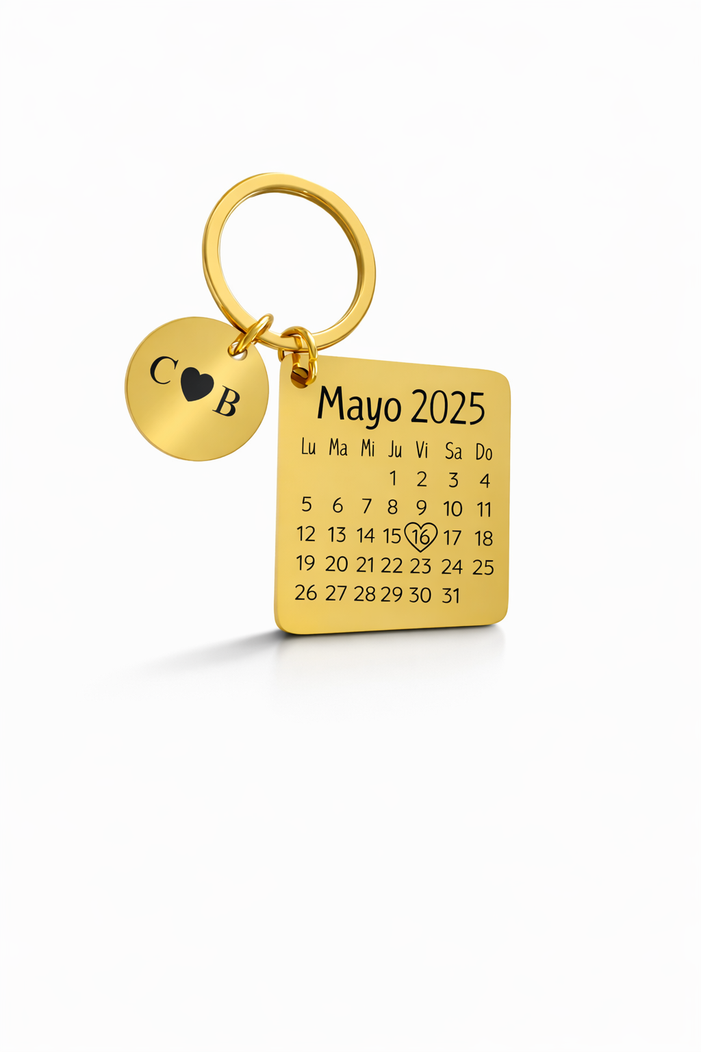 LLAVERO CALENDARIO PERSONALIZADO REDONDO