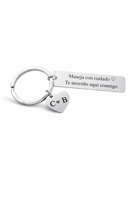 LLAVERO FRASE PERSONALIZADO RECTANGULAR