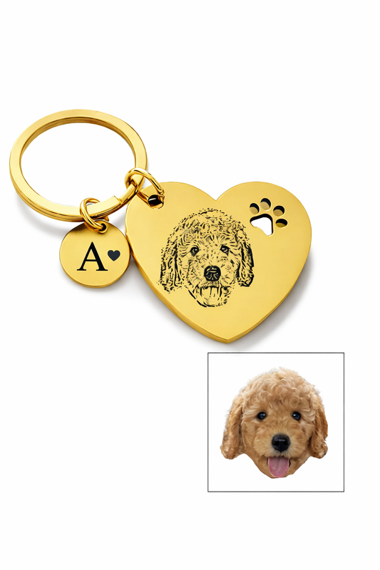 LLAVERO PERSONALIZADO HUELLA CORAZÓN II