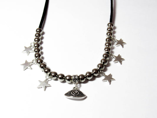 COLLAR OJO CON ESTRELLAS