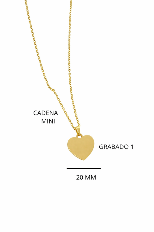 COLLAR CORAZÓN II PERSONALIZADO