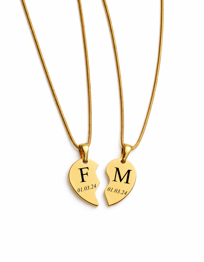 COLLAR CORAZÓN UNIDOS PERSONALIZADO