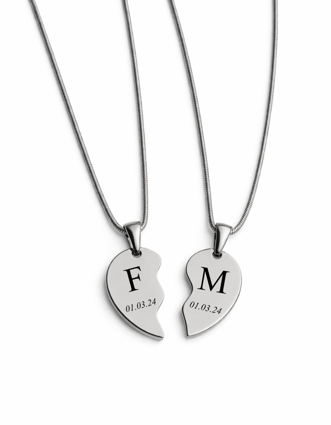 COLLAR CORAZÓN UNIDOS PERSONALIZADO