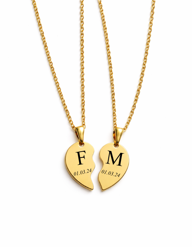 COLLAR CORAZÓN UNIDOS PERSONALIZADO