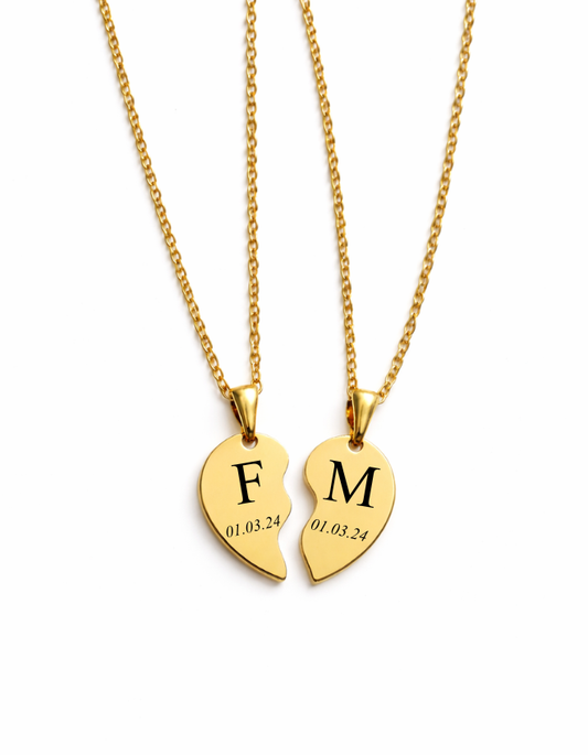 COLLAR CORAZÓN UNIDOS PERSONALIZADO