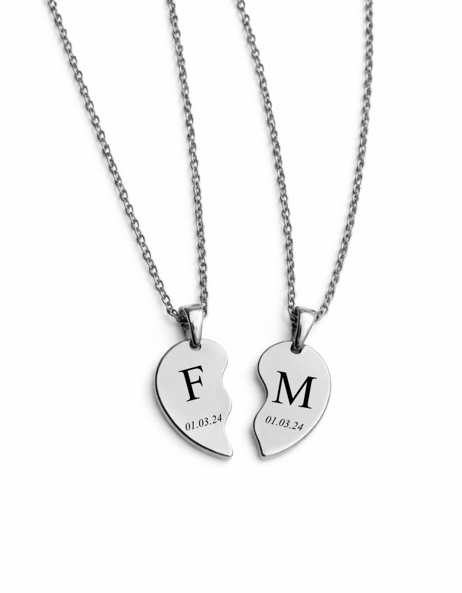 COLLAR CORAZÓN UNIDOS PERSONALIZADO