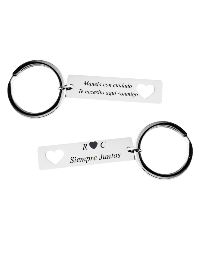 LLAVERO FRASE PERSONALIZADO RECTANGULAR II