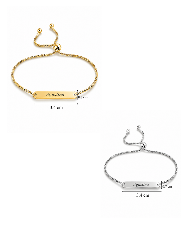 PULSERA RECTANGULAR  PERSONALIZADO