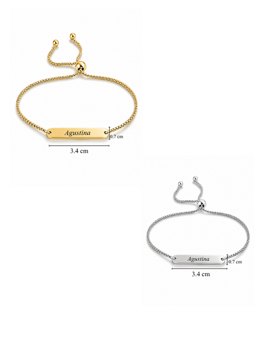 PULSERA RECTANGULAR  PERSONALIZADO