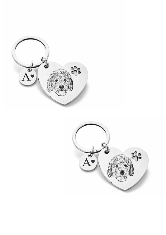 Pack Huellitas ♡ | 2 Llaveros Personalizados de Mascota