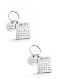 Pack Nuestra Fecha ♡ | 2 Llaveros Calendario Personalizados