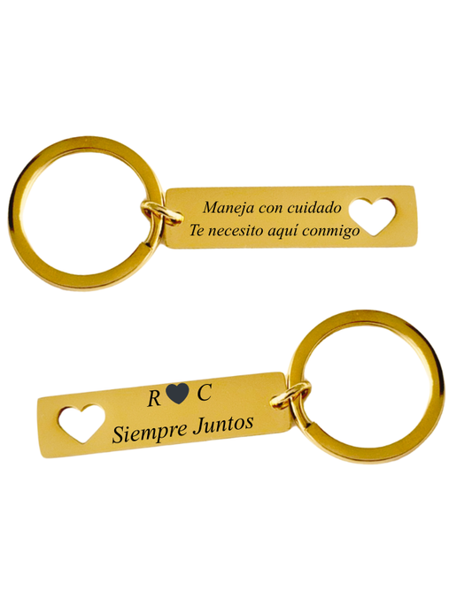 LLAVERO FRASE PERSONALIZADO RECTANGULAR II