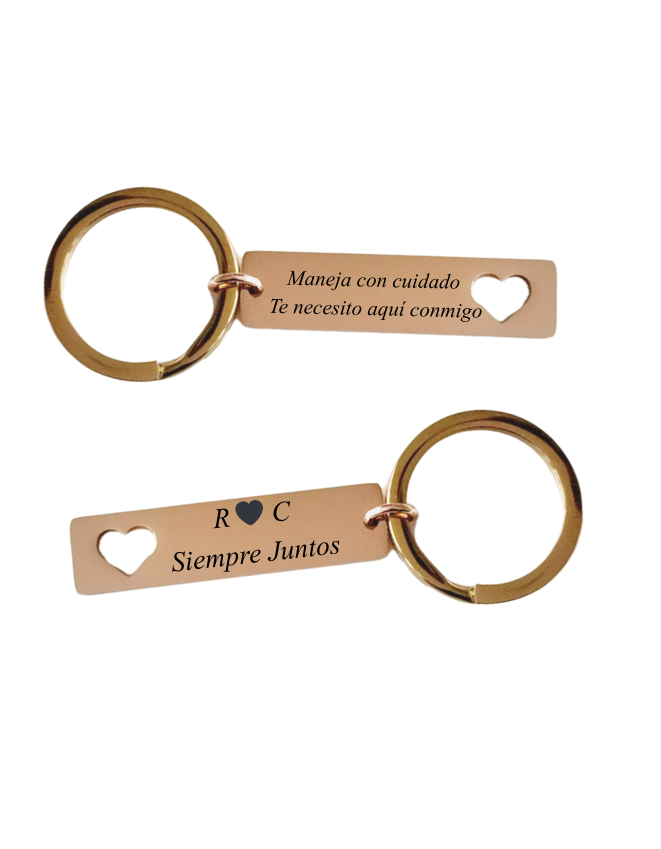 LLAVERO FRASE PERSONALIZADO RECTANGULAR II