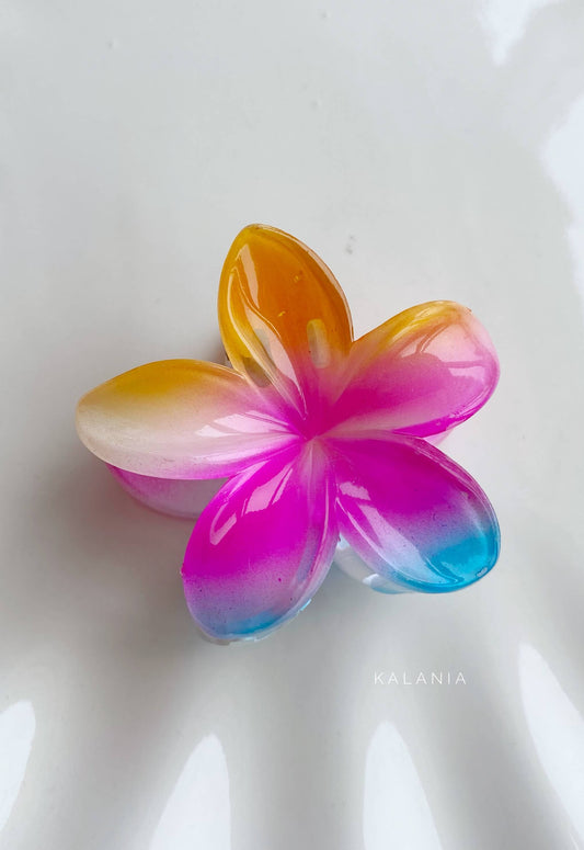 HAIR CLIPS FLORES HAWAIANA BI ROSADO II MEDIANA