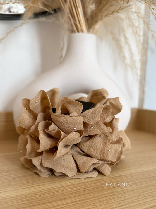 Pinche Flor Brillos Beige