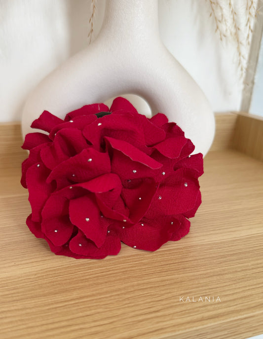 Pinche Flor Brillos Rojo