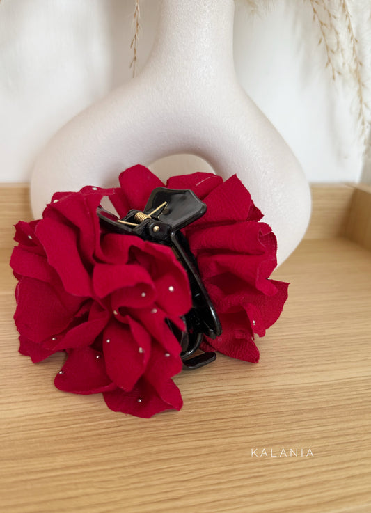 Pinche Flor Brillos Rojo