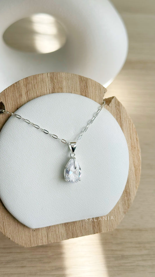 CADENA GOTA CIRCÓN PLATA 925