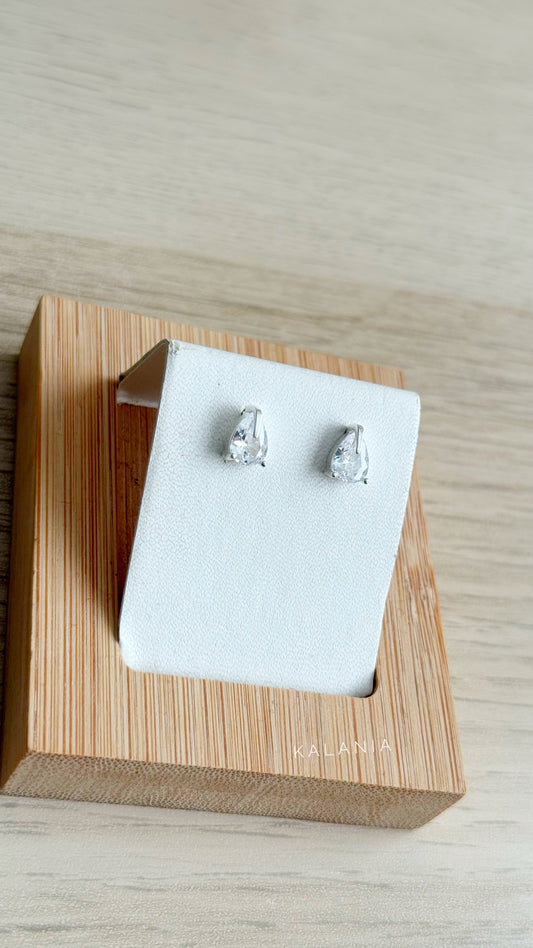 AROS GOTA CIRCONES PLATA 925