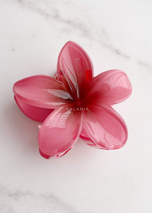 HAIR CLIPS FLORES HAWAIANA ROJO II GRANDE