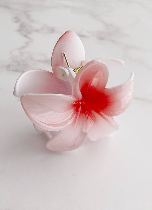 HAIR CLIPS FLORES HAWAIANA ROJO GRANDE