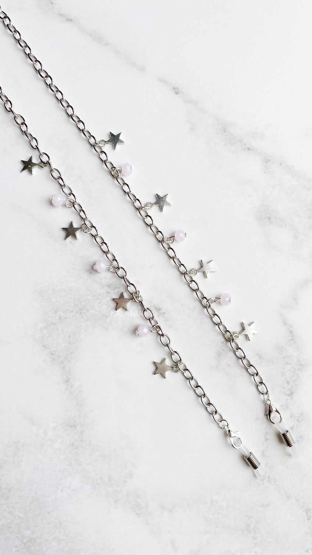STRAPS DE LENTES ESTRELLAS  ROSADO