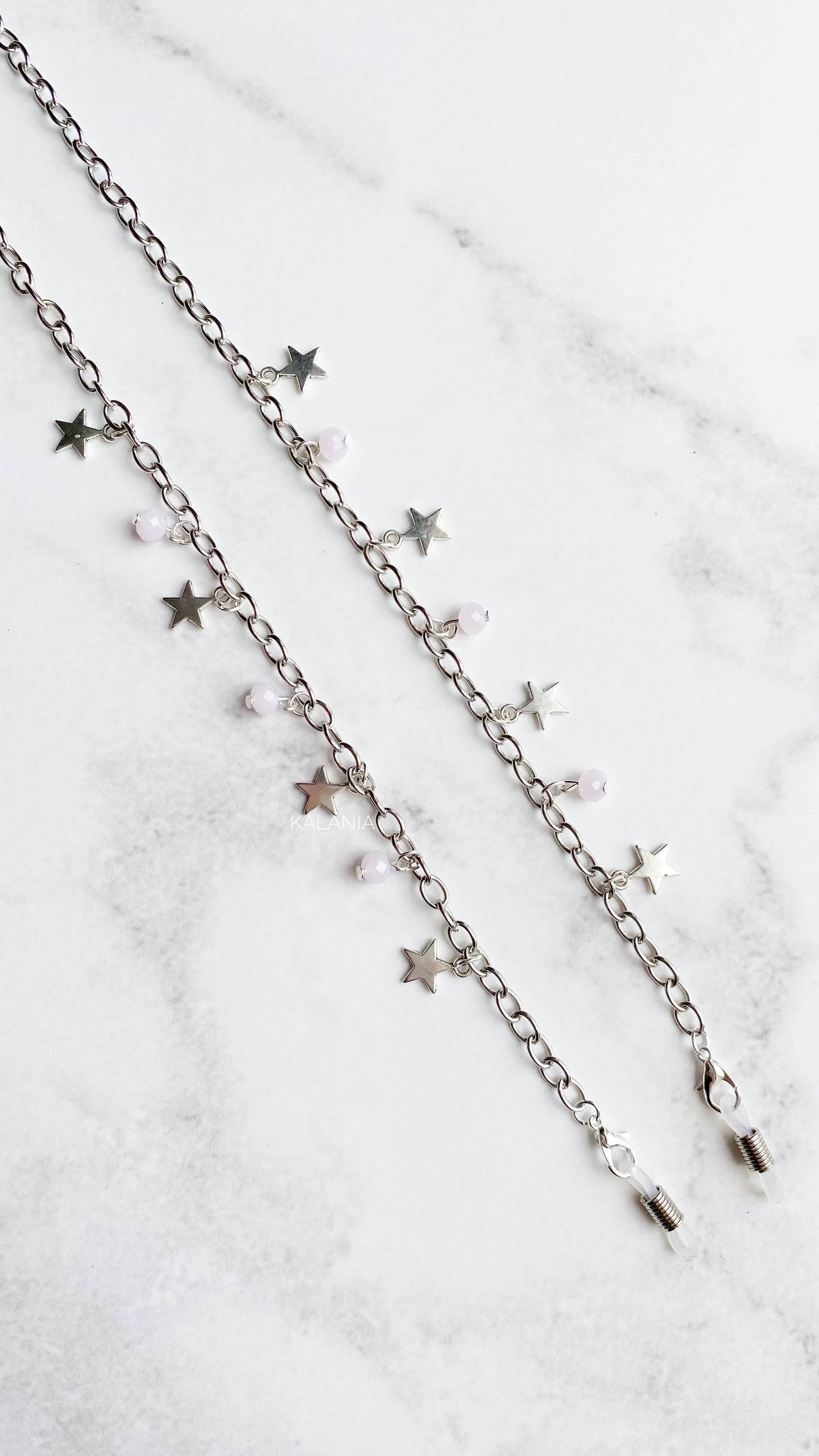 STRAPS DE LENTES ESTRELLAS  ROSADO