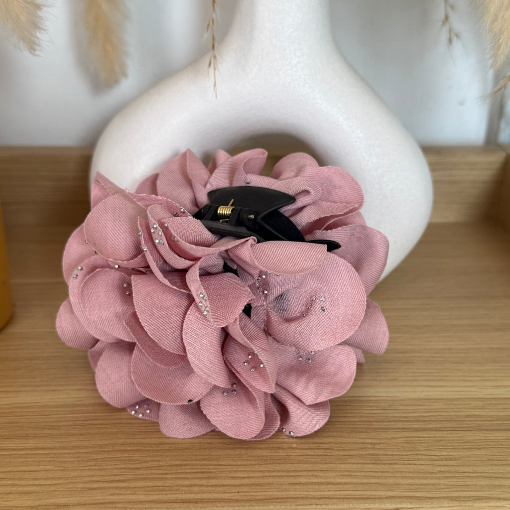 Pinche Flor Brillos Rosa
