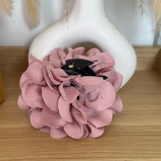 Pinche Flor Brillos Rosa