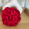 Pinche Flor Brillos Rojo