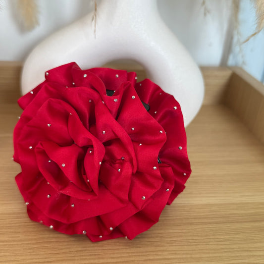Pinche Flor Brillos Rojo