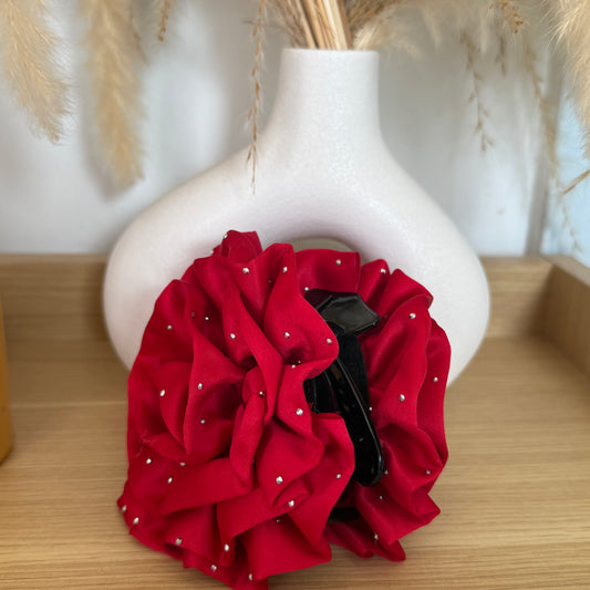 Pinche Flor Brillos Rojo