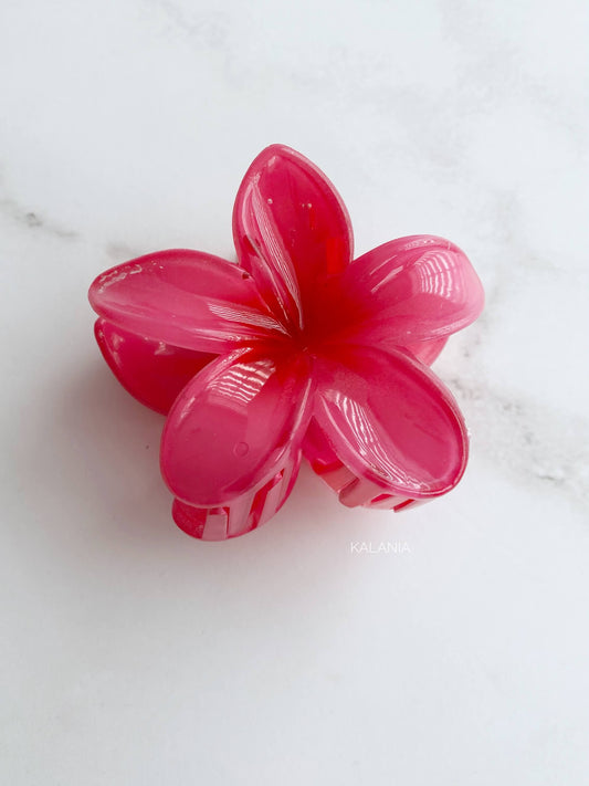 HAIR CLIPS FLORES HAWAIANA ROSADO II