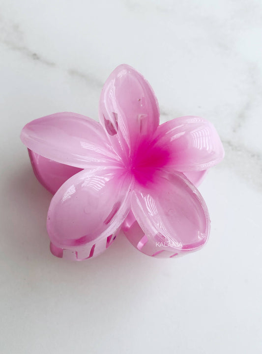 HAIR CLIPS FLORES HAWAIANA ROSA