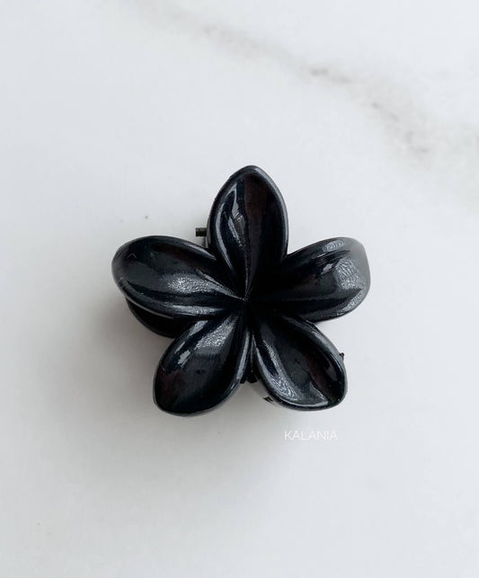 HAIR CLIPS FLORES HAWAIANA NEGRO