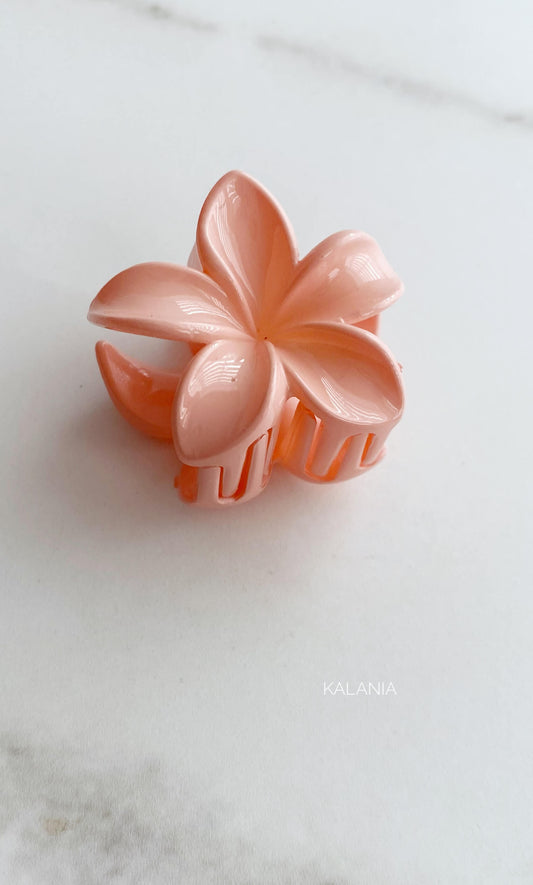 HAIR CLIPS FLORES HAWAIANA ROSADO