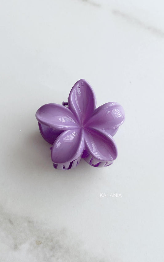 HAIR CLIPS FLORES HAWAIANA MORADO