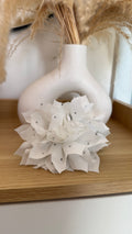 Pinche Flor Puntas Brillo Blanco 9 cm