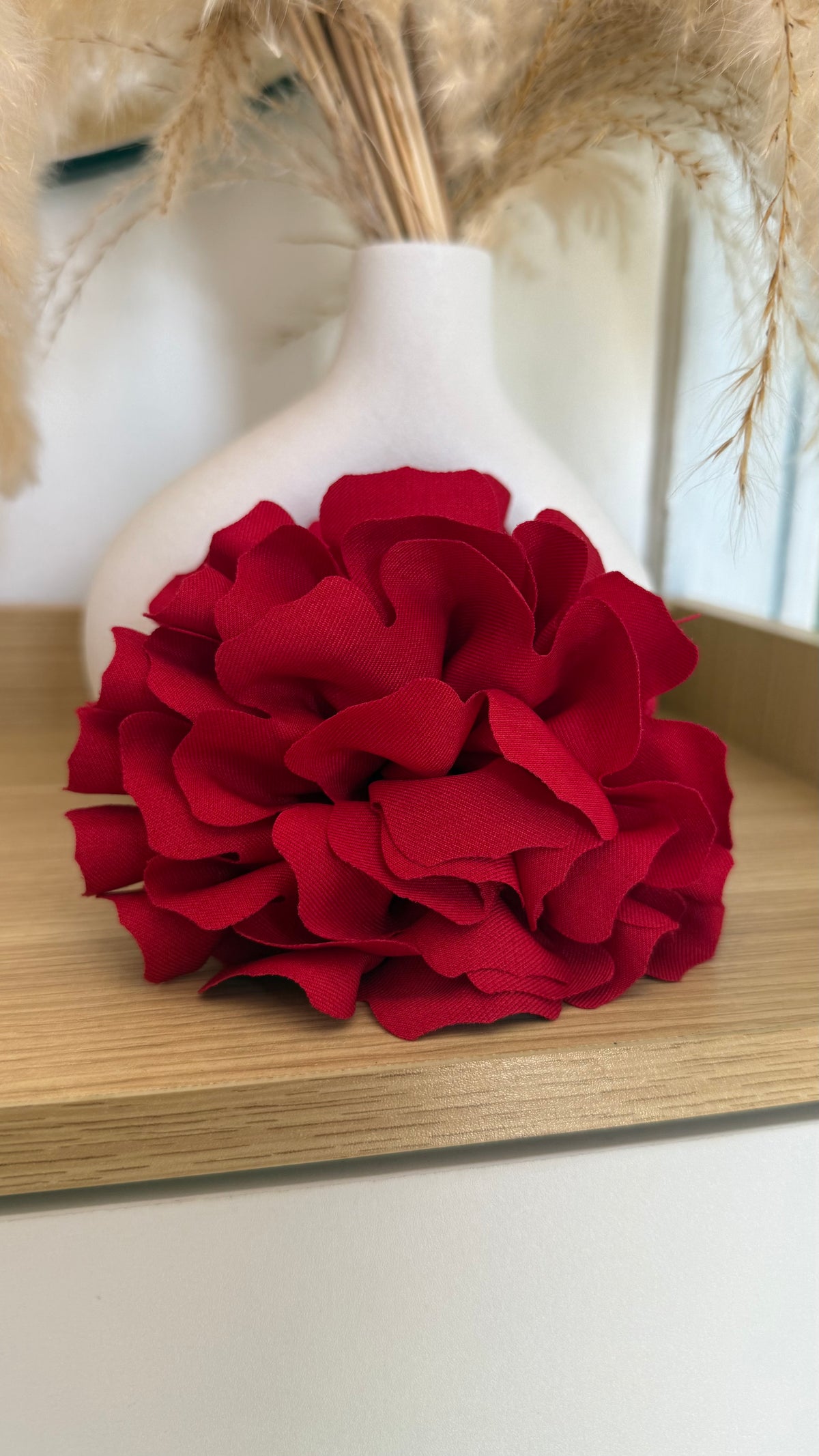 Pinche Flor Rosa Roja 12 cm