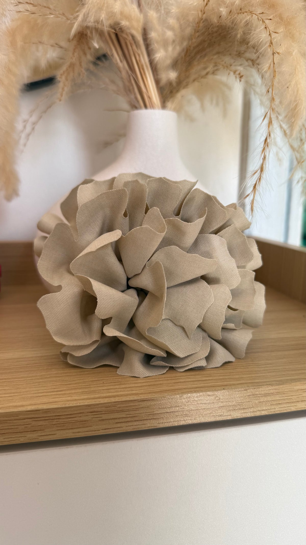 Pinche Flor Rosa  Beige 12 cm