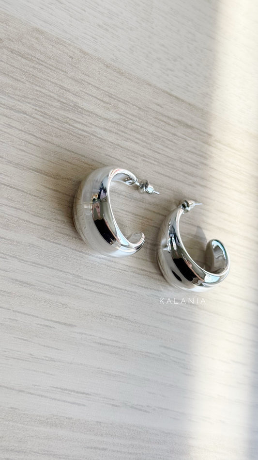 ARGOLLAS SEMI INFLADAS PLATEADO