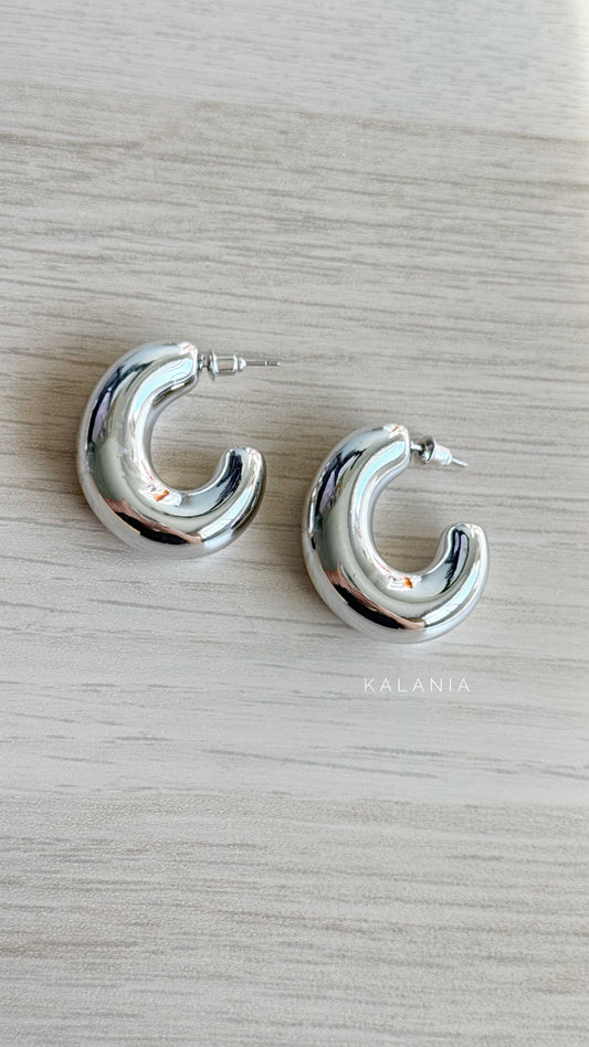 ARGOLLAS SEMI INFLADAS II PLATEADO